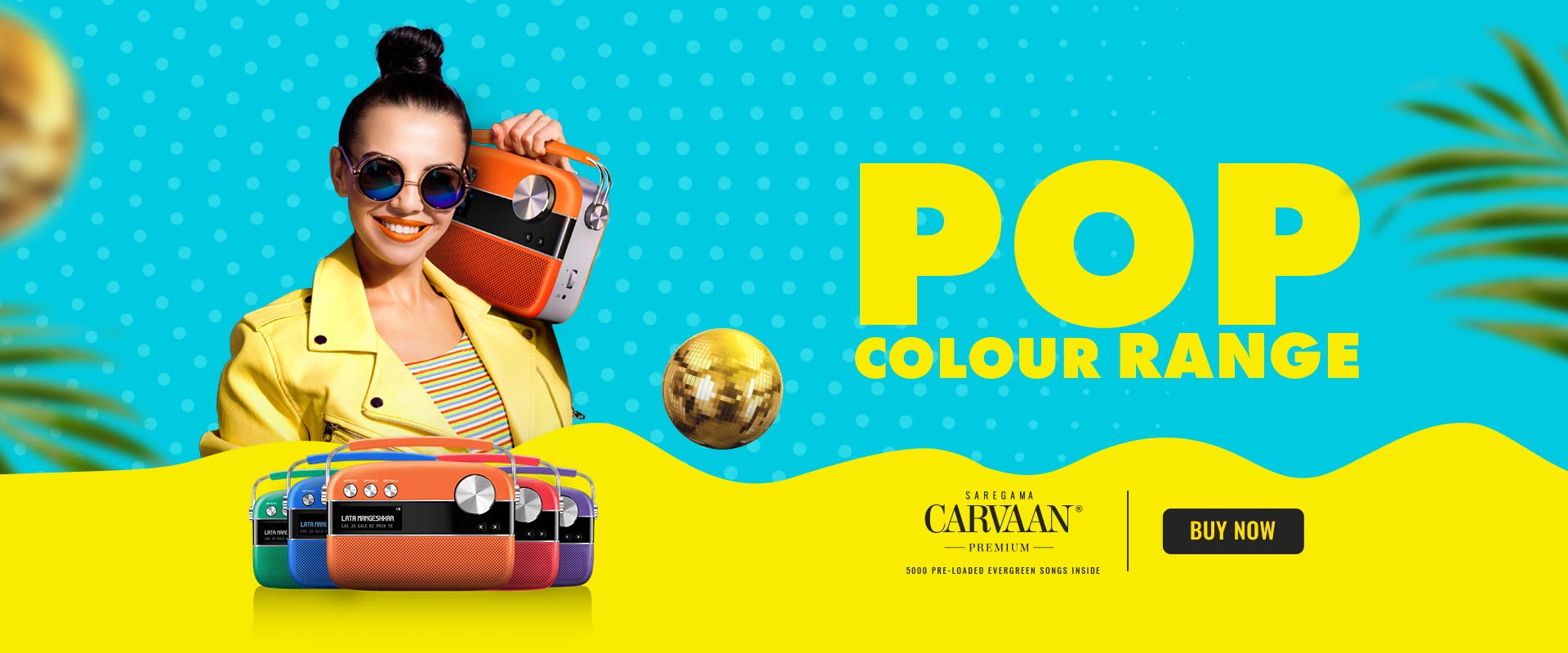 Saregama Carvaan Premium Pop Colour Range